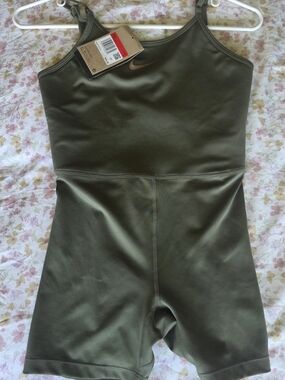 Kids Nike Olive Green Athletic Unitard